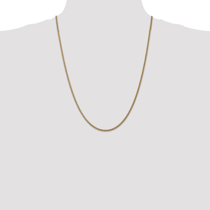 Exclusive 14K Gold 24-Inch Spiga Chain, 1.05mm - Stylish & Affordable!-4