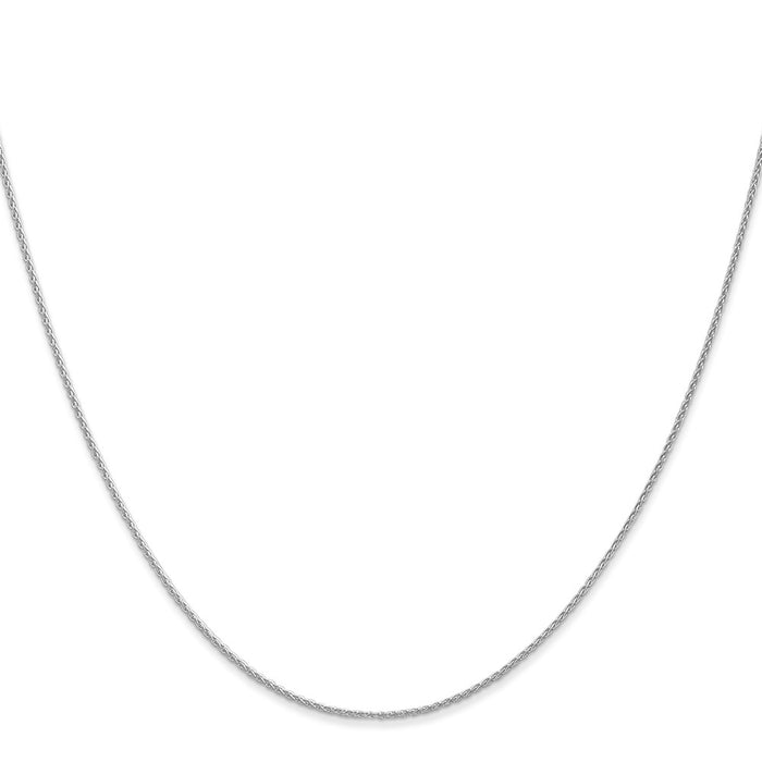 Exclusive 14K White Gold 22-Inch 1mm Parisian Wheat Chain - Stylish Value!-2