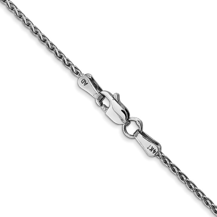 Buy Exclusive 14K White Gold 24-Inch 1.5mm Wheat Chain - Stylish Value!-3