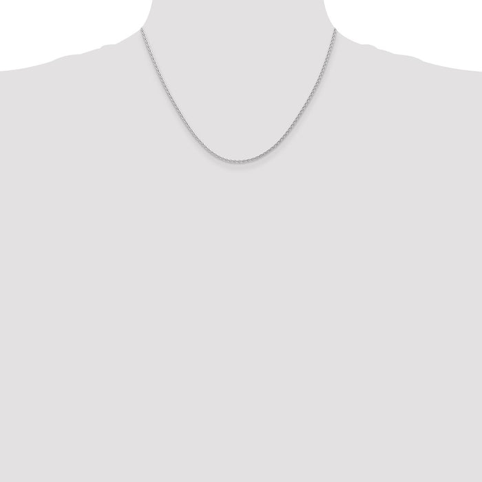 Exclusive 14K White Gold 18-Inch Parisian Wheat Chain - Stylish & Durable-4