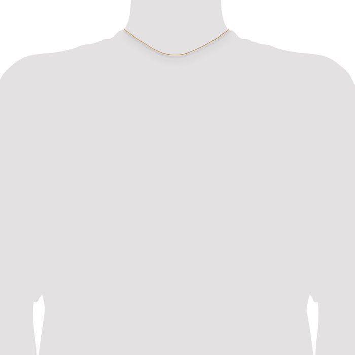 Shop Stylish 14K Gold 14-Inch 1mm Parisian Wheat Chain with Lobster Clasp-4