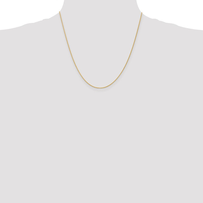 Shop Stylish 14K Gold 20-Inch Parisian Wheat Chain - 1mm Lobster Clasp-4