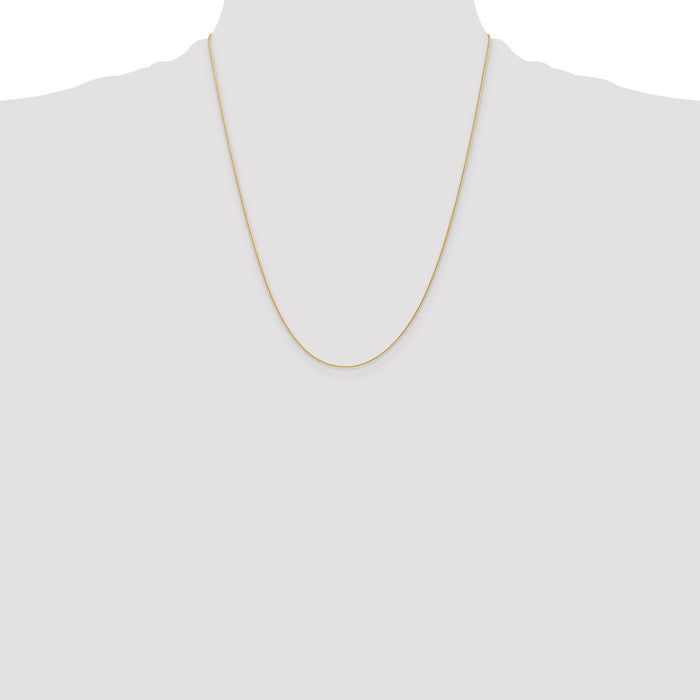 Buy Luxury 14K Gold 22-Inch 1mm Parisian Wheat Chain with Lobster Clasp-4