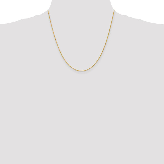 Shop 14K Gold 20-Inch 1.2mm Parisian Wheat Chain - Stylish Luxury Jewelry-4