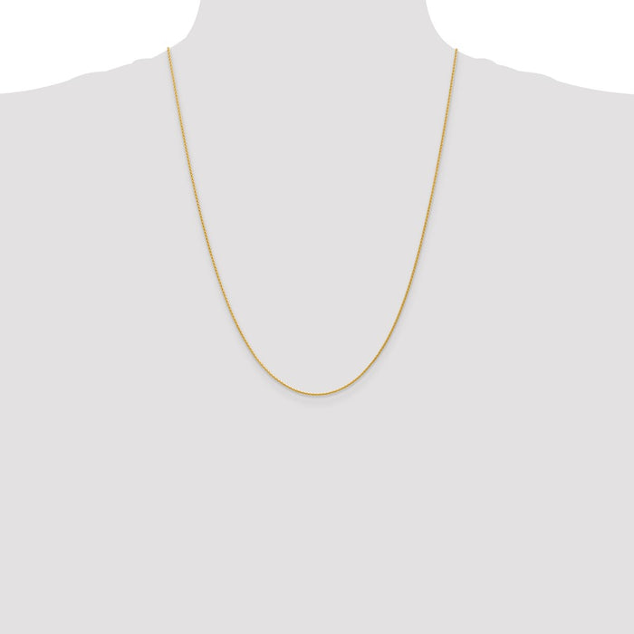 High-Quality 24-Inch 14K Gold Parisian Wheat Chain - Stylish 1.2mm Design-4