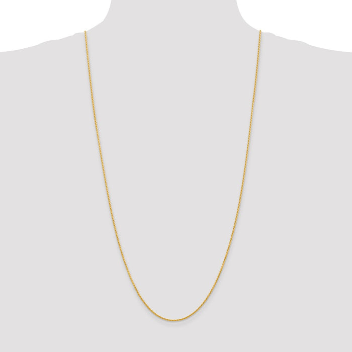Buy 14K Gold 30-Inch Parisian Wheat Chain - Stylish 1.5mm Lobster Clasp-4