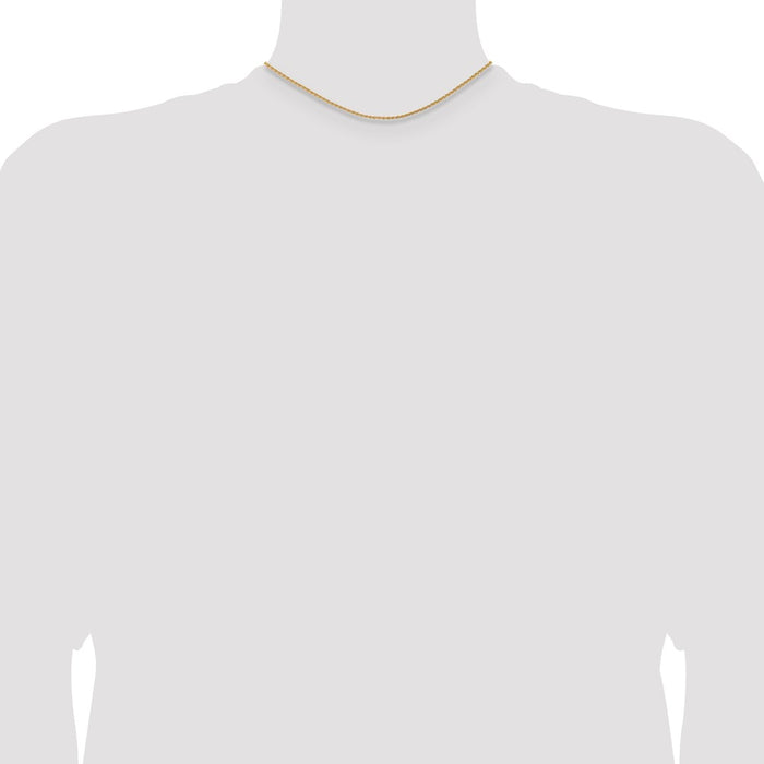 Shop Exclusive 14K Gold 14-Inch 1.75mm Parisian Wheat Chain - Stylish Value!-4