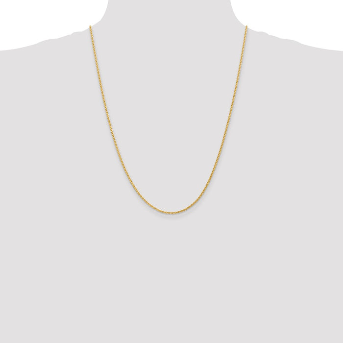 Buy 14K Gold 24-Inch Parisian Wheat Chain, 1.75mm - Stylish & Affordable!-4