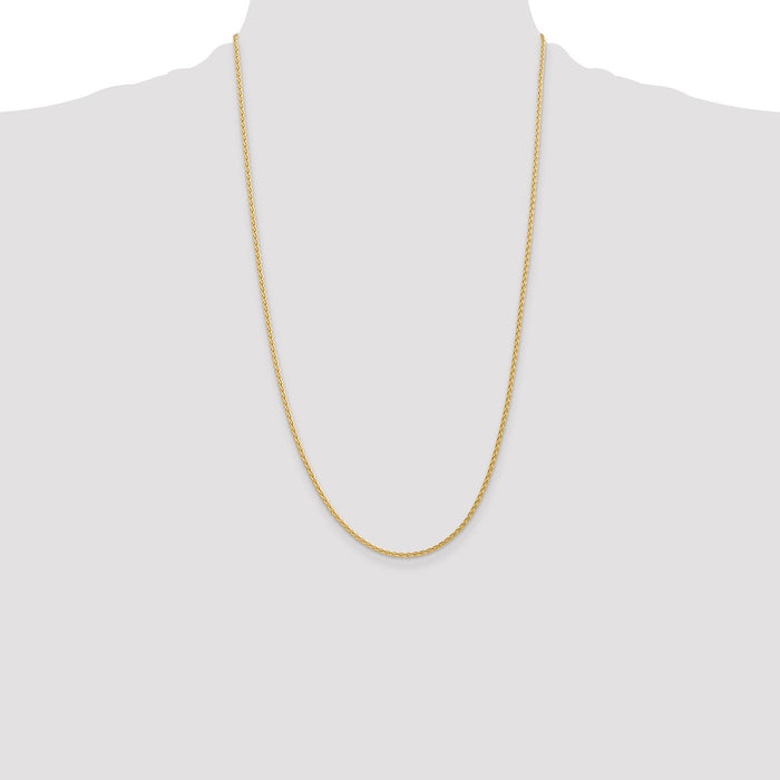 Buy 14K Gold 26-Inch Parisian Wheat Chain - Stylish 1.75mm Design!-4