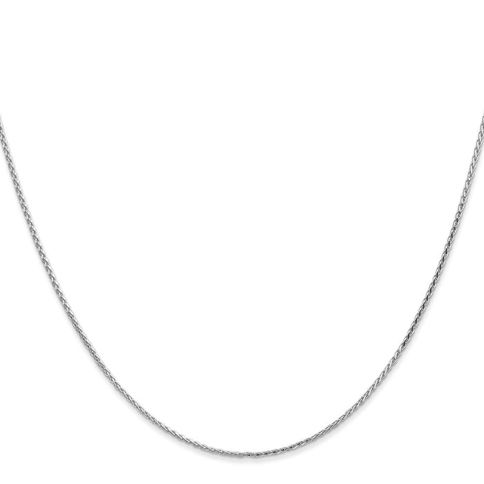 Buy Stylish 24-Inch 14K White Gold Diamond-Cut Wheat Chain - 1mm-2