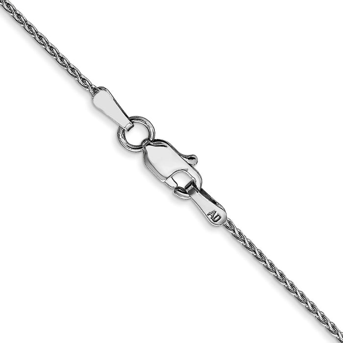 Shop 14K White Gold 20-Inch Diamond-Cut Parisian Wheat Chain - Stylish Value!-3