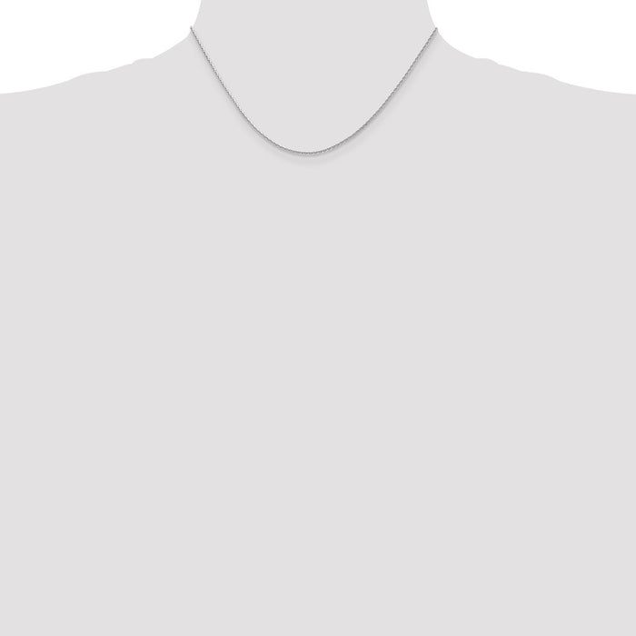 Buy 14K White Gold 16-Inch Diamond-Cut Wheat Chain - Stylish & Affordable!-4