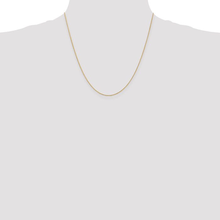 Exclusive 14K Gold 20-Inch Diamond-Cut Wheat Chain - Stylish & Affordable-4