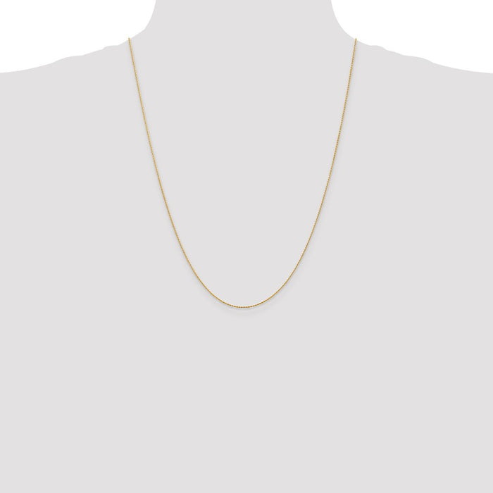 Shop 14K Gold 24-Inch Diamond-Cut Wheat Chain - Stylish & Affordable Value!-4
