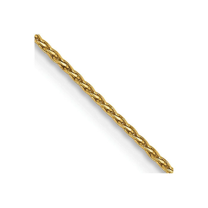 Shop Stylish 14K Gold 22-Inch Diamond-Cut Parisian Wheat Chain, 0.8mm-1