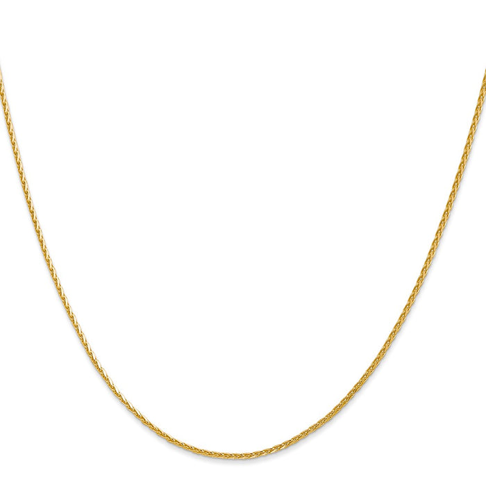High-Quality 14K Gold 16-Inch Diamond-Cut Wheat Chain - Stylish & Affordable!-2