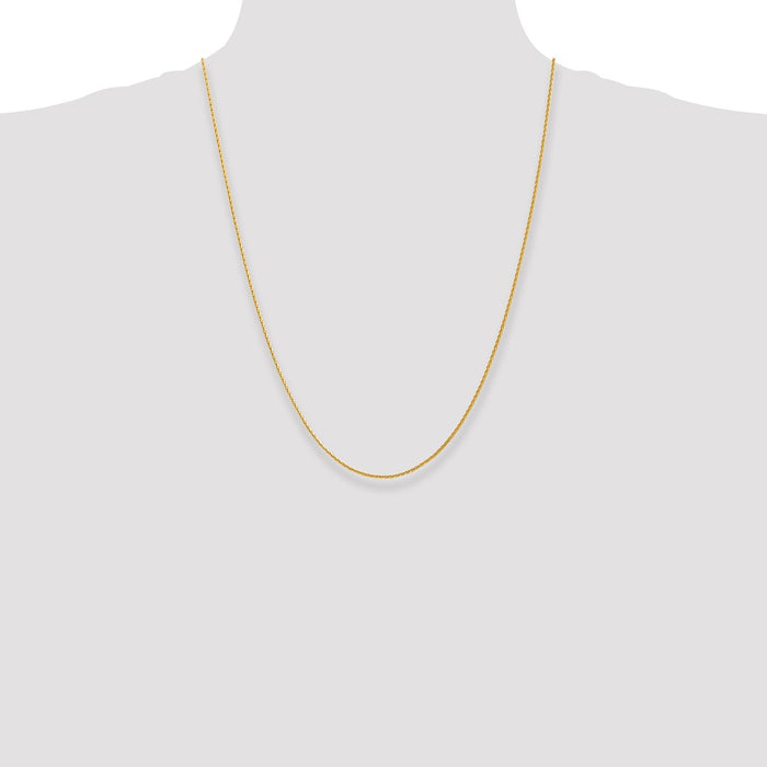 Shop 14K Gold 24-Inch Diamond-Cut Wheat Chain | Stylish & Affordable Jewelry-4