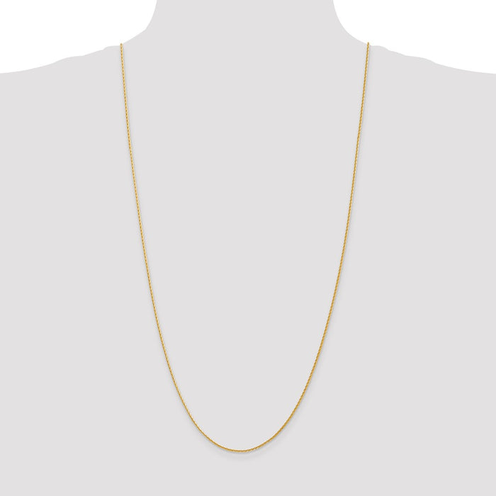 Buy 14K Gold 30-Inch Diamond-Cut Wheat Chain - Stylish 1.5mm Design-4