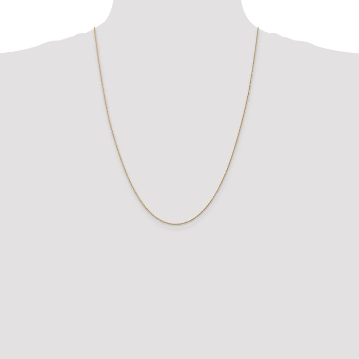 Buy Stylish 14K Gold 24-Inch Light Baby Rope Chain - .8mm, Affordable Price!-4