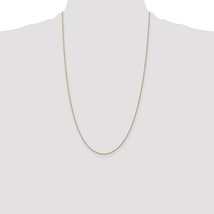 Shop 14K Gold 26-Inch 0.8mm Light Baby Rope Chain - Stylish Value Accessory-4