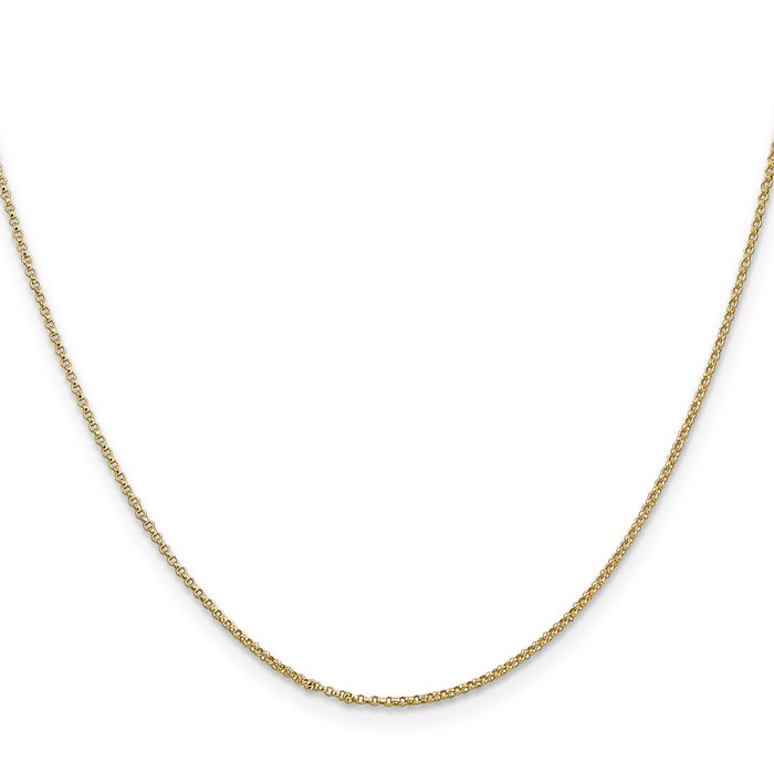 Buy Exclusive 14K Gold 20-Inch Rolo Chain, 1.15mm, Stylish Lobster Clasp-2
