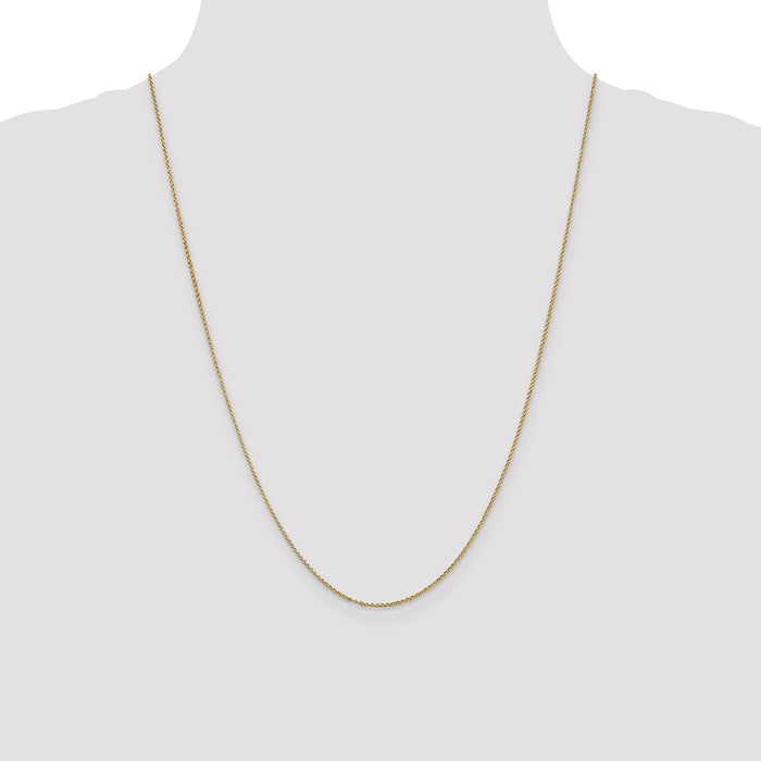 Exclusive 14K Gold 24-Inch Rolo Chain 1.15mm - Stylish & Perfect for Pendants-4