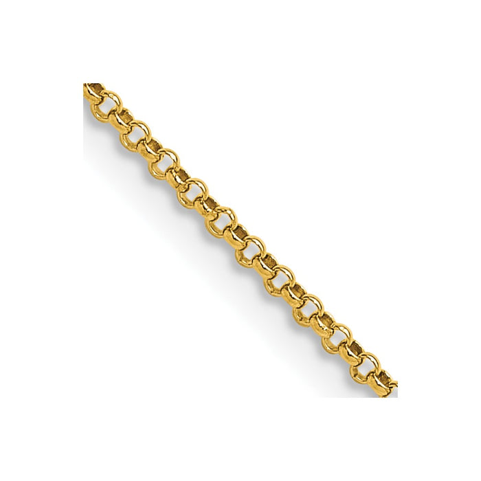 Buy Stylish 14K Gold 18-Inch Rolo Chain, 1.55mm, Perfect for Pendants-1