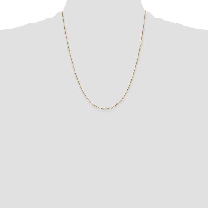 Exclusive 14K Gold 22-Inch Diamond-Cut Round Chain - Stylish & Affordable!-4