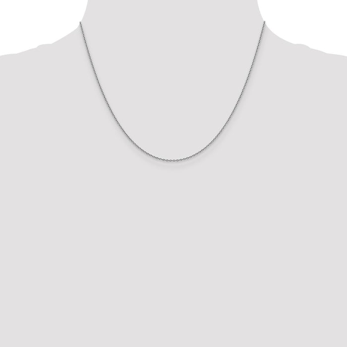 Buy Exclusive 14K White Gold 18-Inch 1.4mm Forzantine Chain - Stylish Value!-4