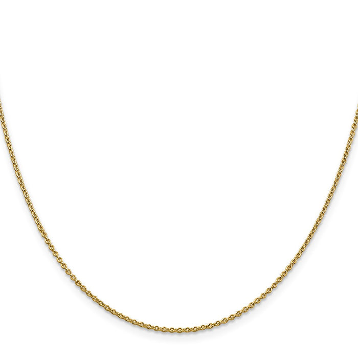 High-Quality 14K Gold 16-Inch 1.4mm Forzantine Cable Chain - Stylish Value!-2