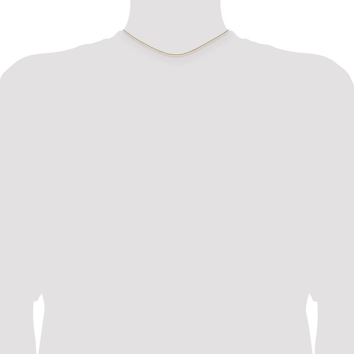 Shop Exclusive 14K Gold 1.2mm Diamond Cut Cable Chain - Stylish & Affordable!-4