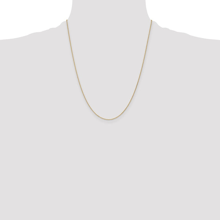 Buy 14K Gold 1.2mm Diamond Cut Cable Chain | Stylish & Affordable Luxury Jewelry-4