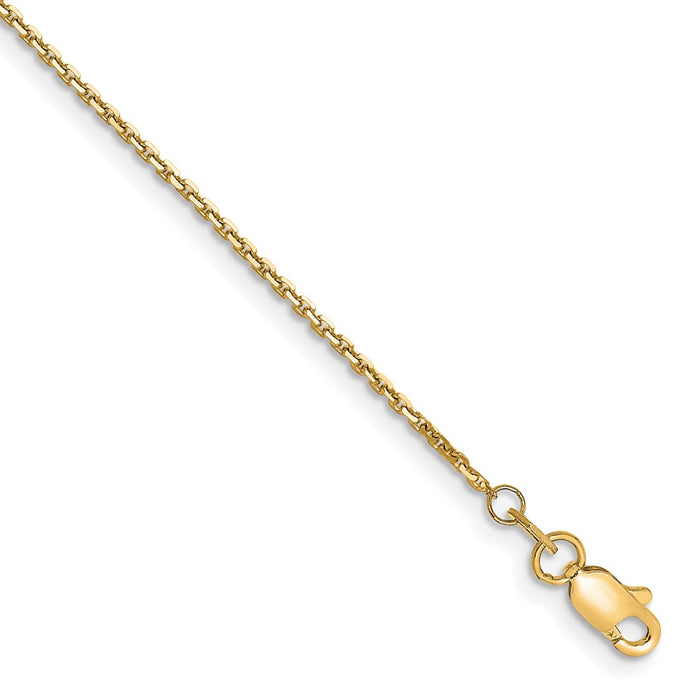 Buy Stylish 14K Gold Diamond Cut Cable Chain - 1.2mm, Luxury Quality-1