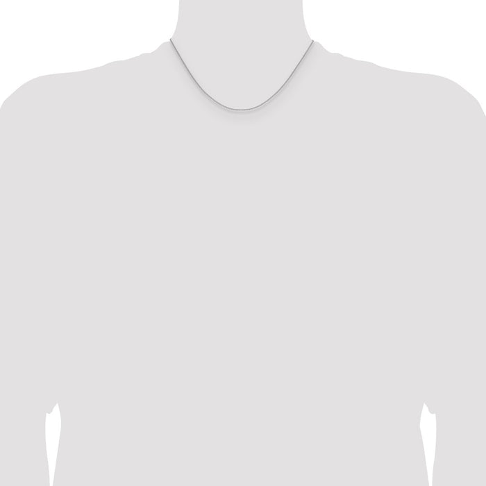 Buy Stylish 14K White Gold 1.5mm Cable Chain - Affordable Luxury Jewelry-4