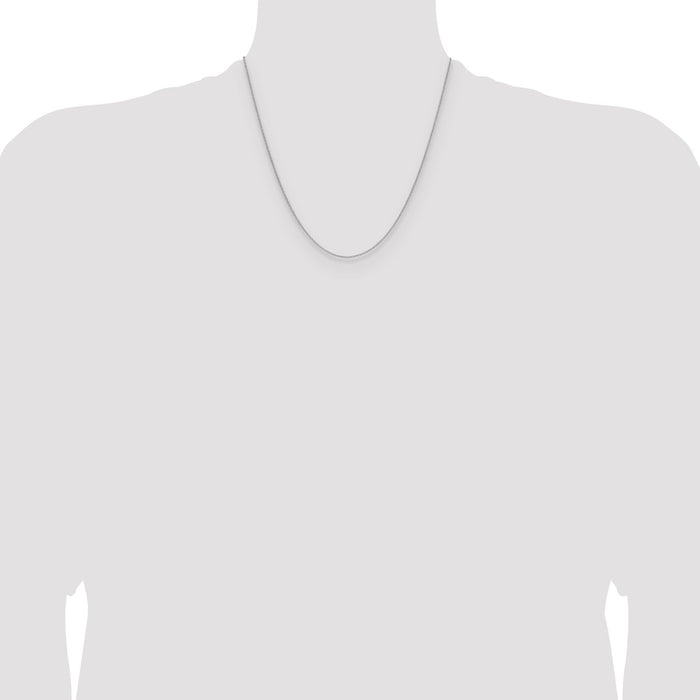 High-Quality 14K White Gold 1.5mm Cable Chain - Stylish & Affordable Jewelry-4