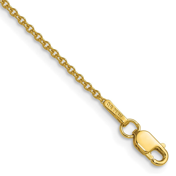 Shop Stylish 14K Gold 1.5mm Cable Chain Necklace - Luxury Jewelry Value!-1