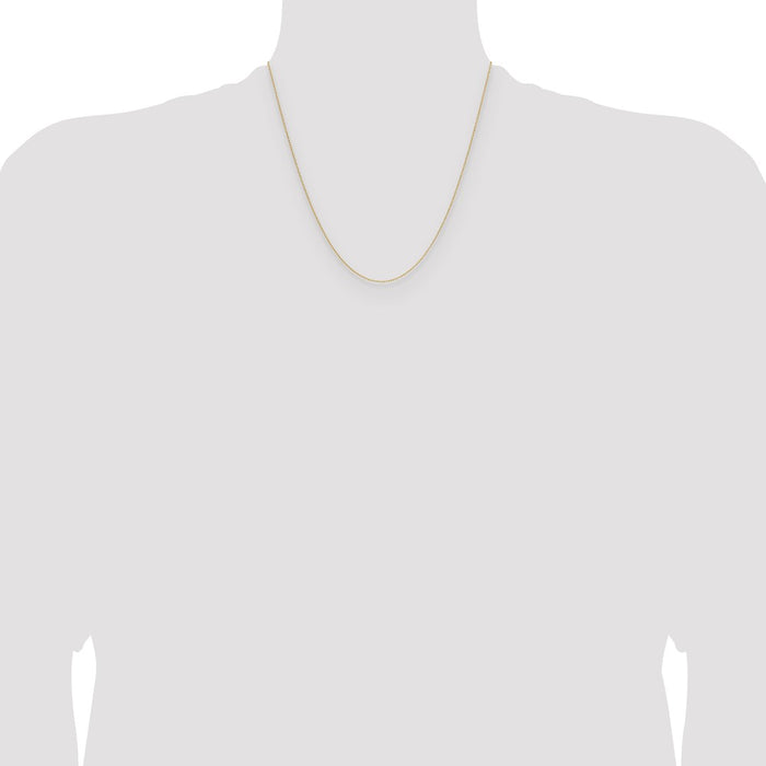 Shop Stylish 14K Gold 0.8mm Forzantine Cable Chain - Luxury You Can Afford!-4