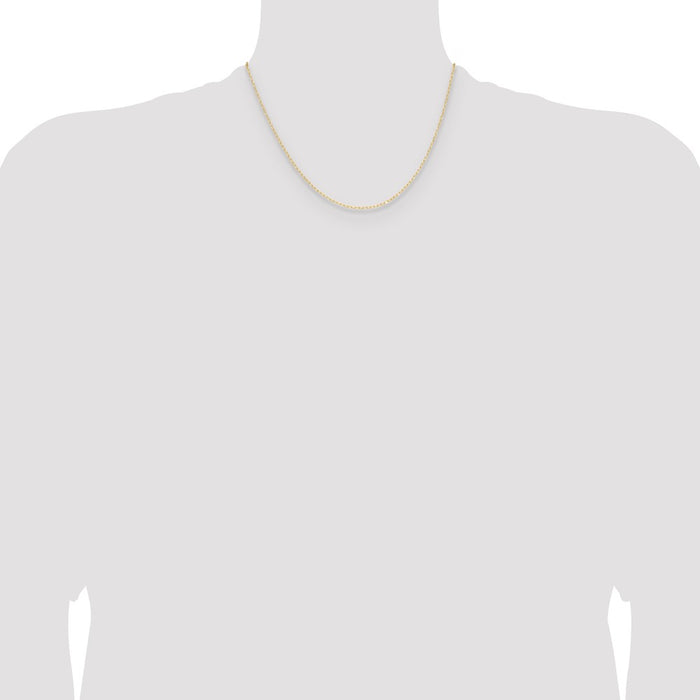 Buy Stylish 14K Gold 0.8mm Diamond Cut Forzantine Cable Chain - Luxury Value-4