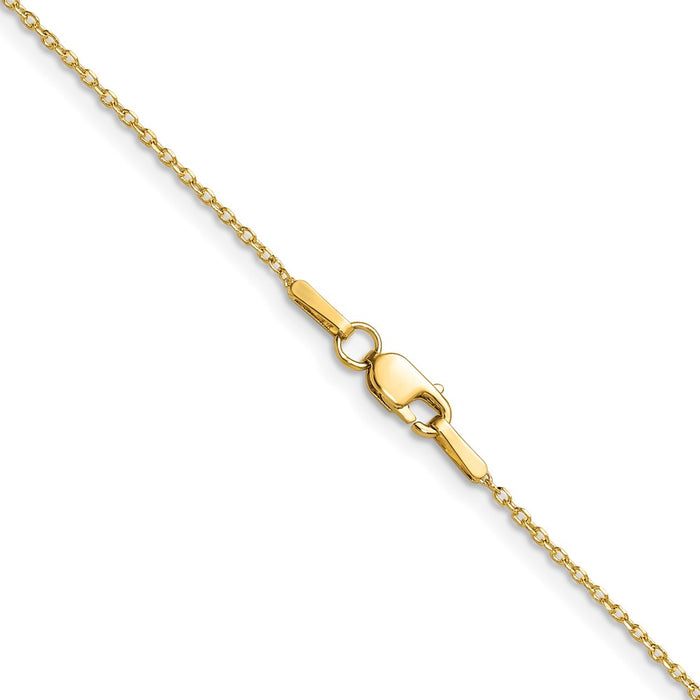 Buy Stylish 14K Gold 1.0mm Diamond Cut Forzantine Cable Chain - Luxury Value-3