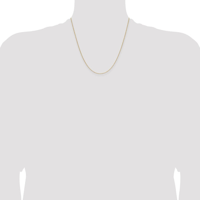 Buy Stylish 14K Gold 1.0mm Diamond Cut Forzantine Cable Chain - Luxury Value!-4