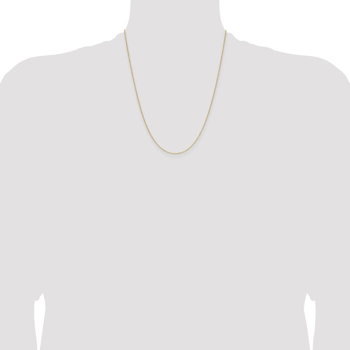 Buy Stylish 14K Gold 1.0mm Diamond Cut Forzantine Cable Chain - Luxury Value-4