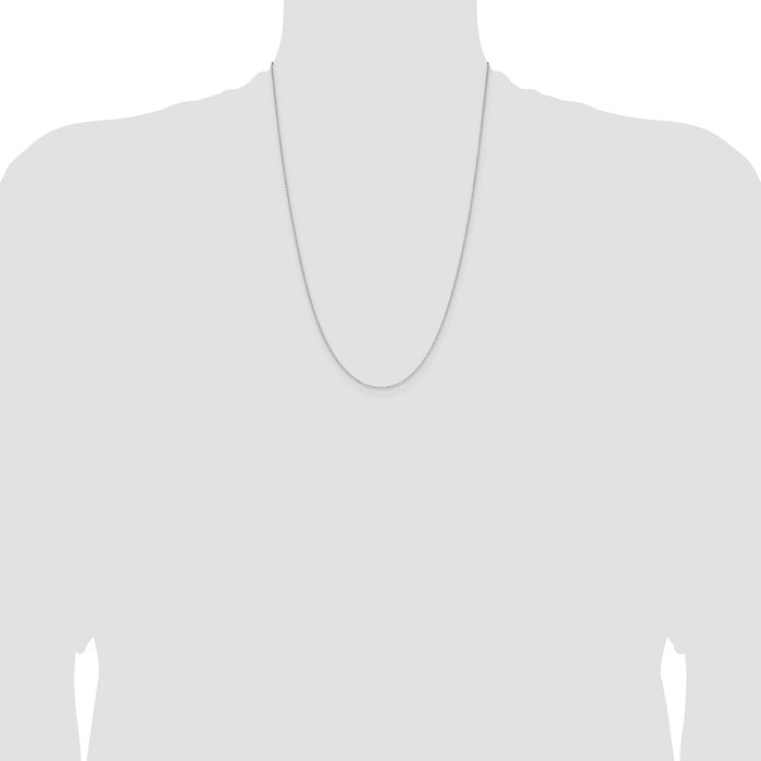 Shop 14K White Gold 1.0mm Diamond Cut Forzantine Chain - Stylish Value!-4