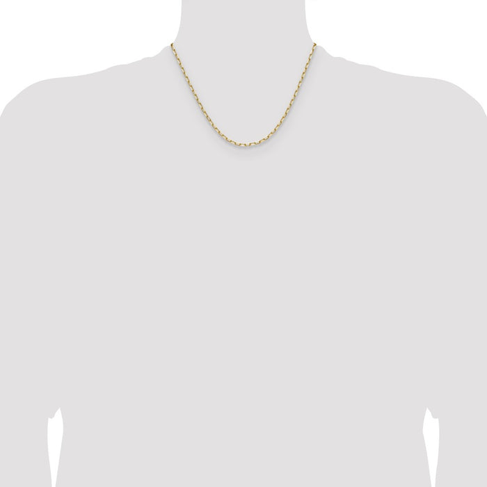 Exclusive 14K Gold 3.0mm Beveled Paperclip Chain | Stylish & Affordable Jewelry-4