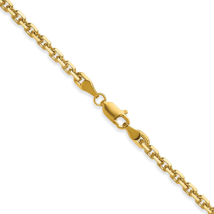 Exclusive 14K Gold 3.25mm Double Curb French Link Chain - Stylish Value-3