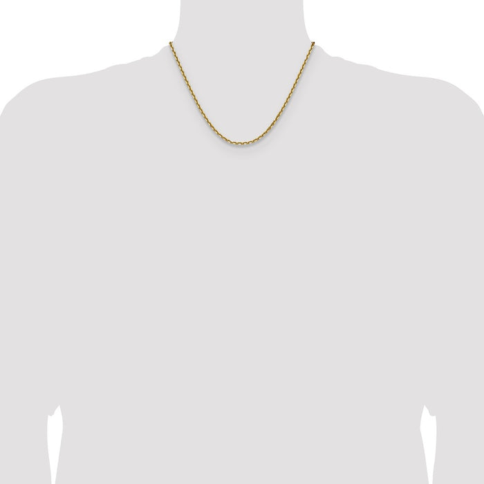 High-Quality 14K Gold 3.25mm Double Curb French Link Chain - Stylish Value!-4