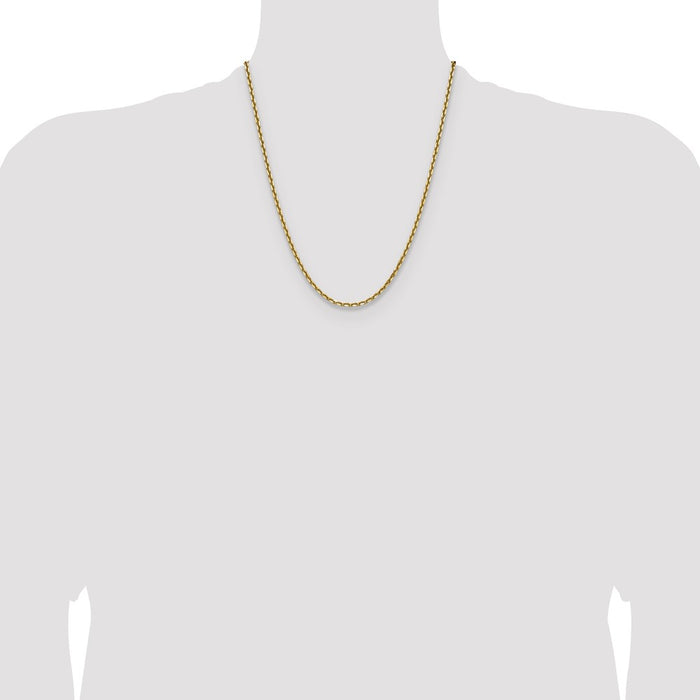 Exclusive 14K Gold 3.25mm Diamond Cut French Link Chain - Stylish Value!-4