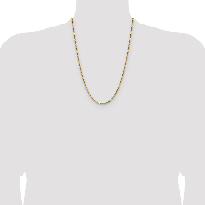 High-Quality 14K Gold 3.25mm Double Curb Chain - Stylish Luxury Jewelry-4