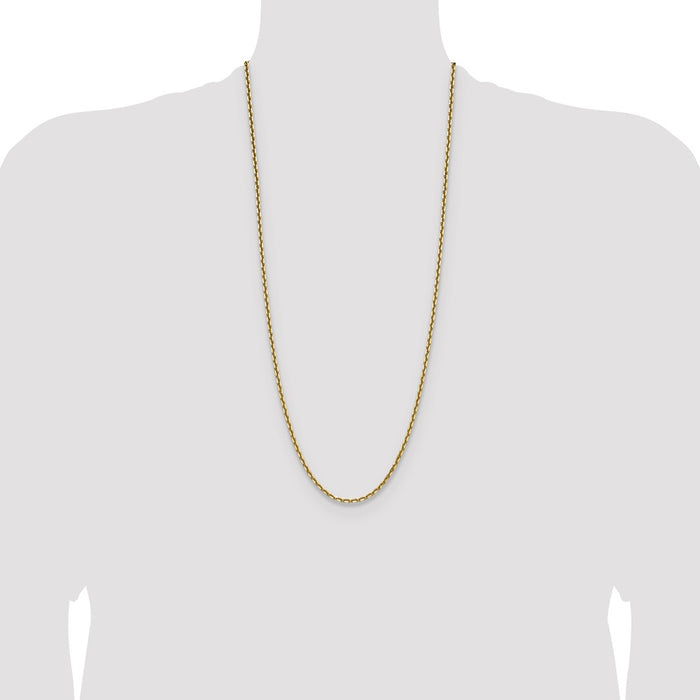 Exclusive 14K Gold 3.25mm Double Curb French Link Chain - Stylish Value-4