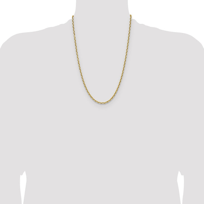 Shop Exclusive 14K Gold 3.90mm Double Curb French Link Chain at Affordable Price-4