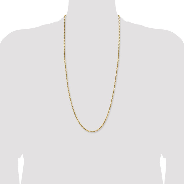 Buy Stylish 14K Gold 3.90mm Double Curb French Link Chain - Luxury Value!-4